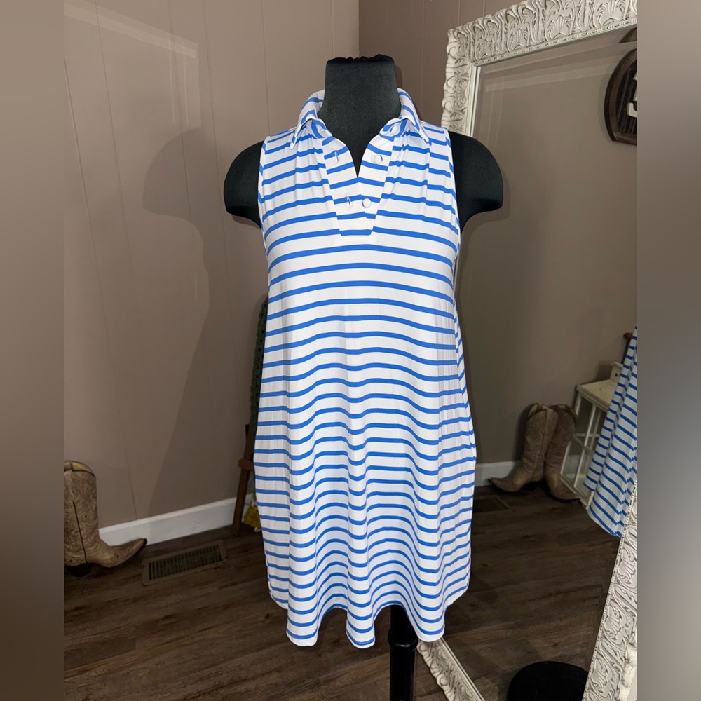 Jude Connally • Striped Sleeveless Jude Cloth Dress